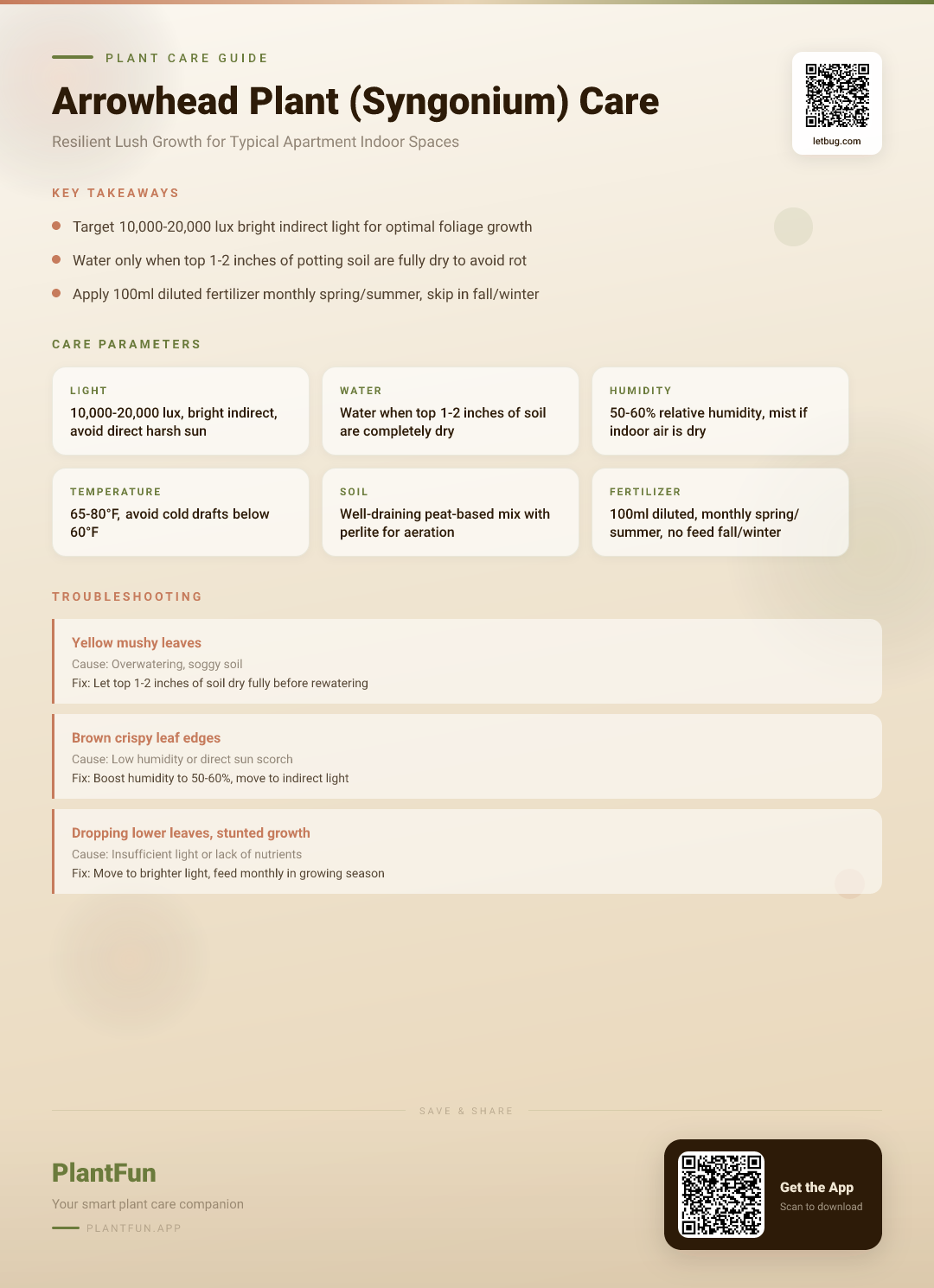 Arrowhead Plant Care in Typical Apartments: The Complete Seasonal Guide to Resilient Growth — Care Guide for indoor houseplants