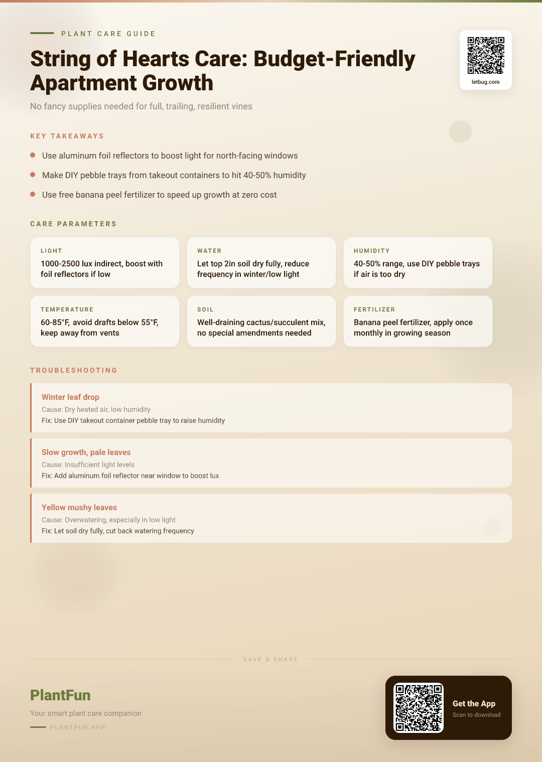 The Budget-Friendly String of Hearts Care Checklist for Resilient Growth in Typical Apartments — Care Guide for indoor houseplants