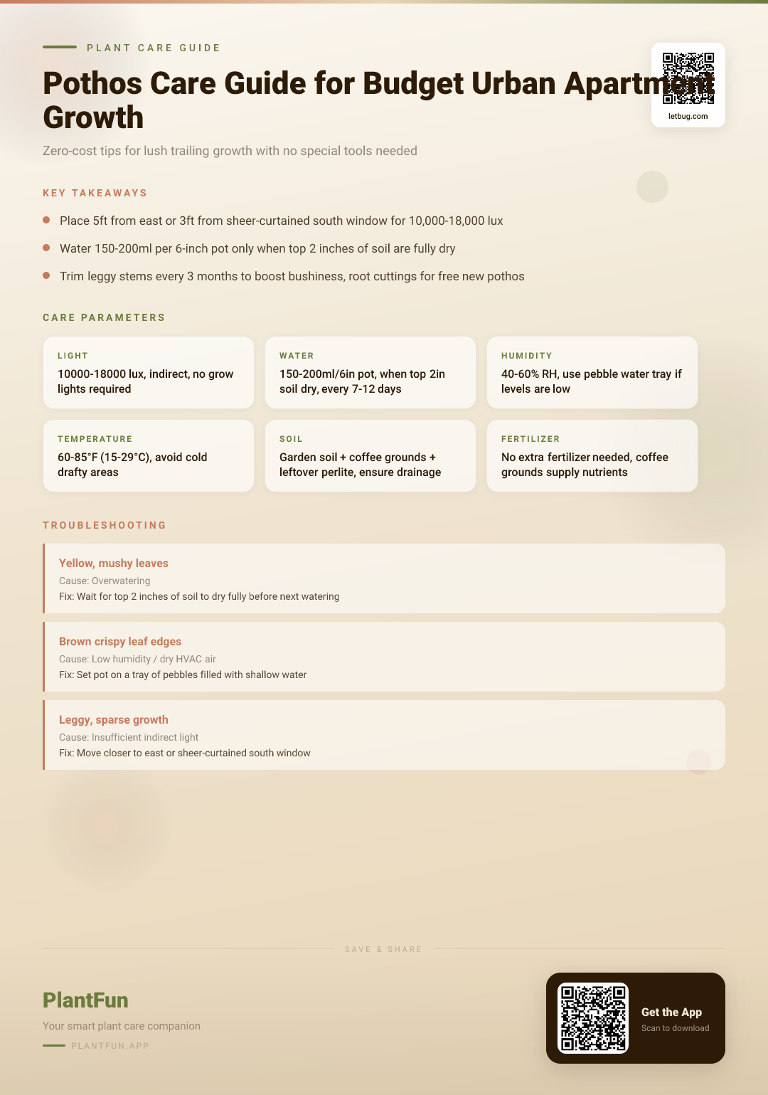 The Budget Pothos Care Checklist for Resilient Growth in Typical Small Urban Apartments — Care Guide for indoor houseplants