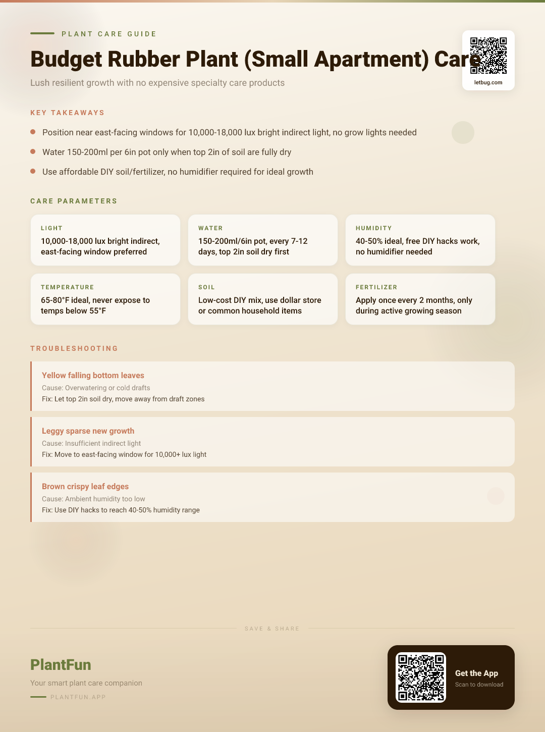 The Budget Rubber Plant Care Checklist for Resilient Growth in Typical Small Apartments — Care Guide for indoor houseplants