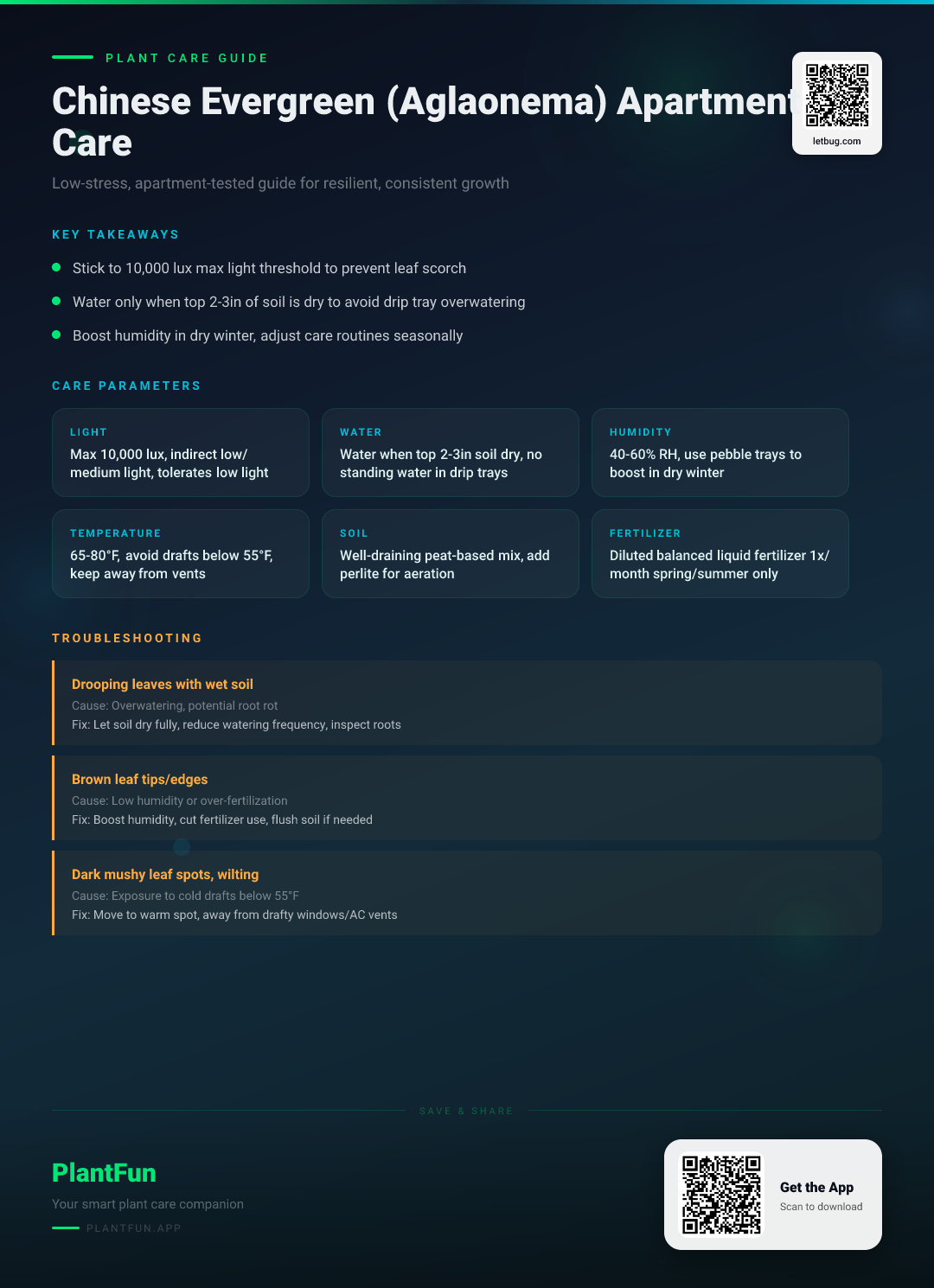 Chinese Evergreen Care for Apartment Living: A Low-Stress Guide to Resilient Growth — Care Guide for indoor houseplants