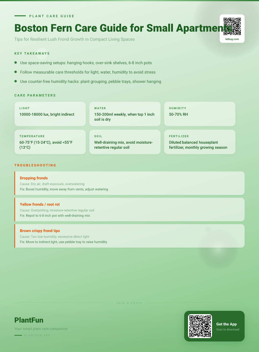 The Complete Boston Fern Care Guide for Small Apartments: Tips for Resilient Lush Growth — Care Guide for indoor houseplants