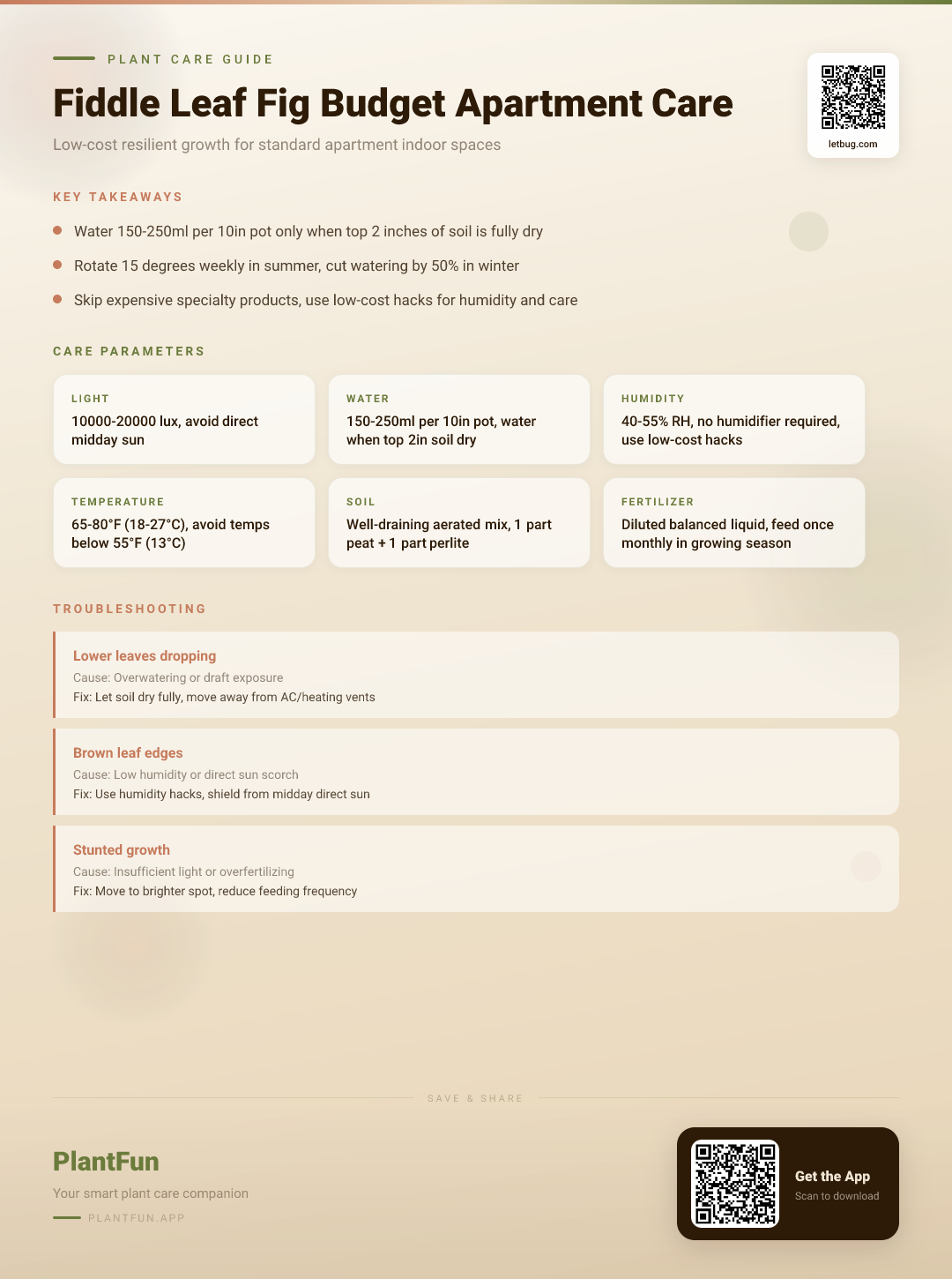 The Complete Budget Fiddle Leaf Fig Care Checklist for Resilient Growth in Typical Apartments — Care Guide for indoor houseplants