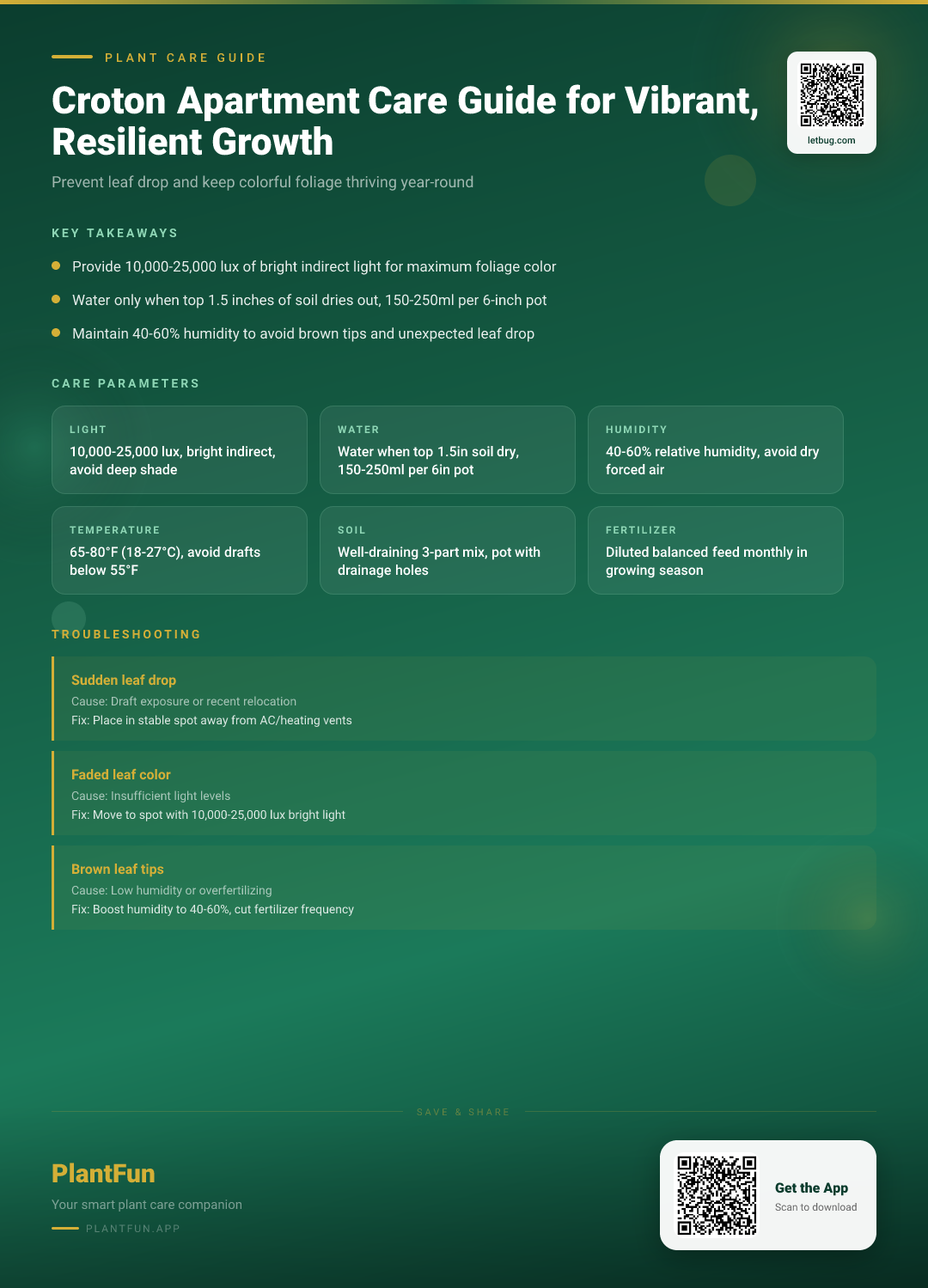 The Complete Croton Care Guide for Typical Apartments: Steps For Resilient, Colorful Growth — Care Guide for indoor houseplants