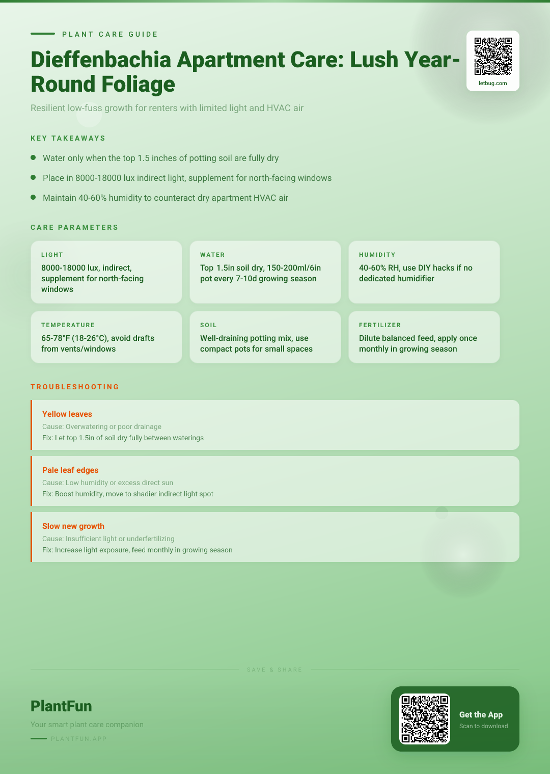 The Complete Dieffenbachia Care Checklist for Typical Apartments: Grow Lush Resilient Foliage Year-Round — Care Guide for indoor houseplants