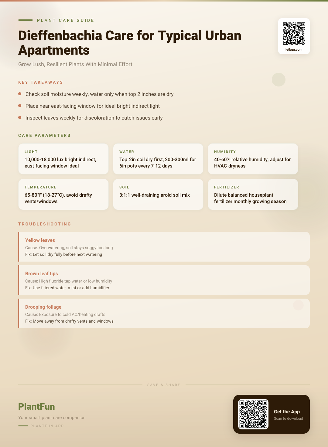 The Complete Dieffenbachia Care Guide for Typical Apartments: Grow Lush, Resilient Plants Easily — Care Guide for indoor houseplants