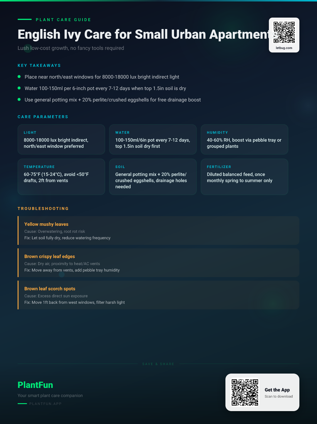 The Complete English Ivy Care Checklist for Small Urban Apartments: No Fancy Tools Required — Care Guide for indoor houseplants
