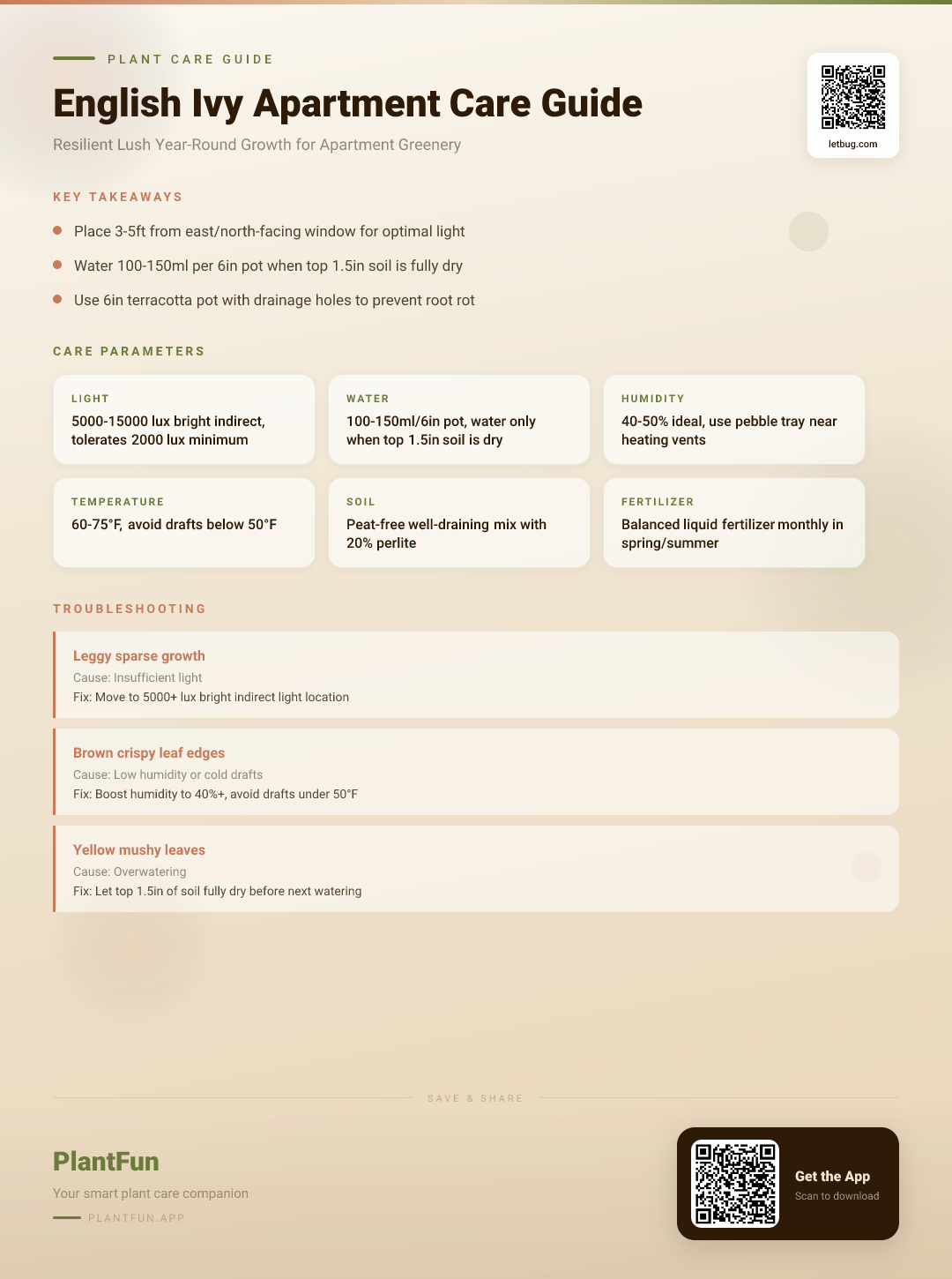 The Complete English Ivy Care Guide for Apartments: Resilient, Lush Growth Year-Round — Care Guide for indoor houseplants