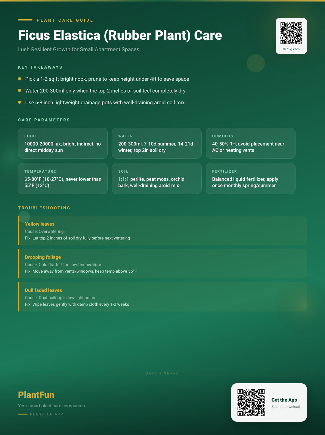 The Complete Ficus Elastica (Rubber Plant) Care Guide for Small Apartments: Get Lush Resilient Growth — Care Guide for indoor houseplants