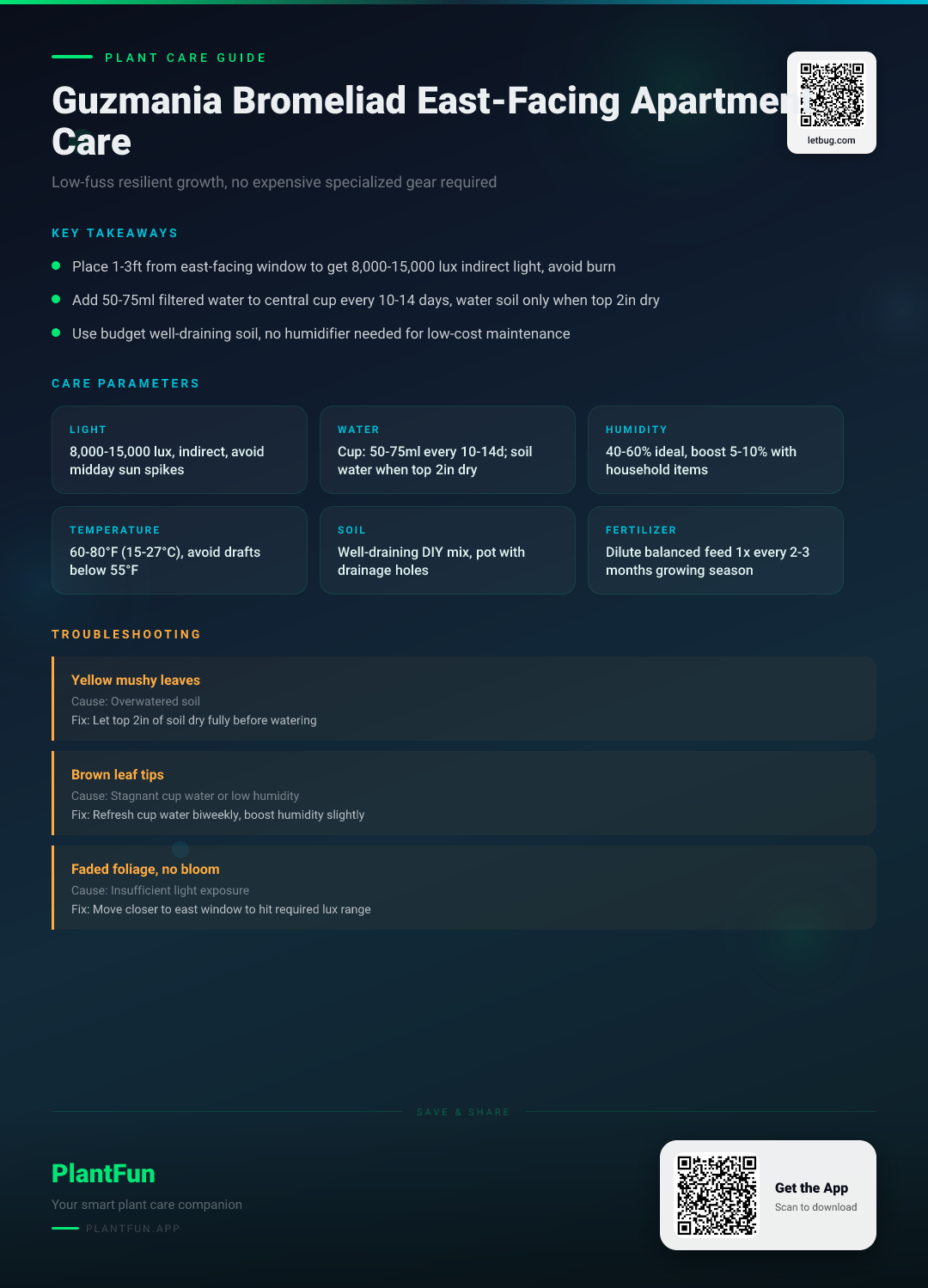 The Complete Guzmania Bromeliad Care Guide for East-Facing Apartments: No Fancy Gear Required — Care Guide for indoor houseplants