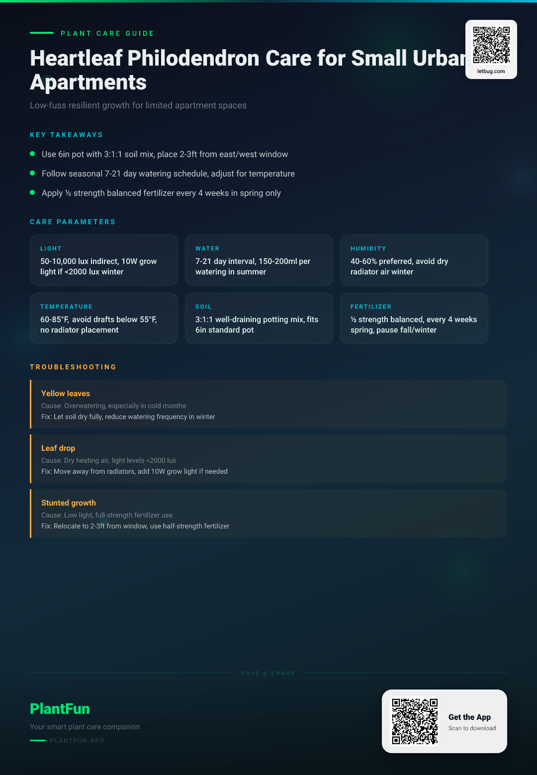 The Complete Heartleaf Philodendron Care Guide for Small Urban Apartments: Seasonal Resilient Growth Tips — Care Guide for indoor houseplants