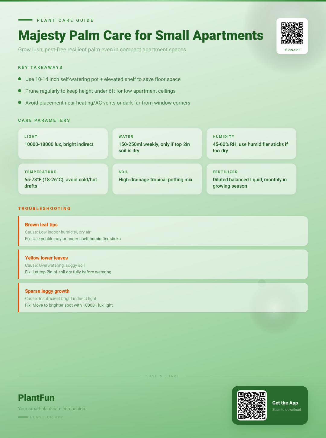 The Complete Majesty Palm Care Guide for Small Apartments: Lush Resilient Growth Tips That Work — Care Guide for indoor houseplants