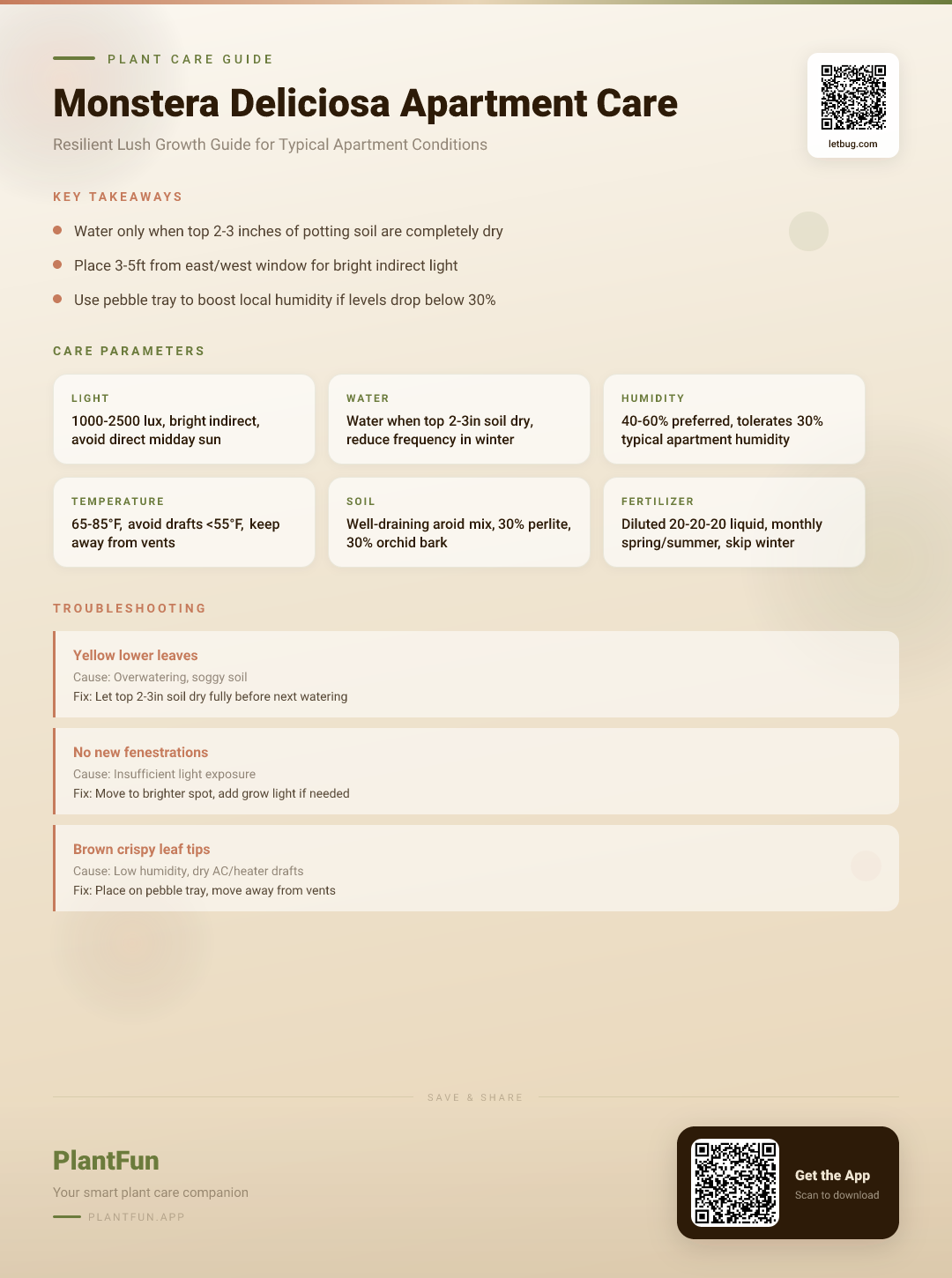 The Complete Monstera Deliciosa Care Guide for Typical Apartments: Resilient Growth Checklist — Care Guide for indoor houseplants