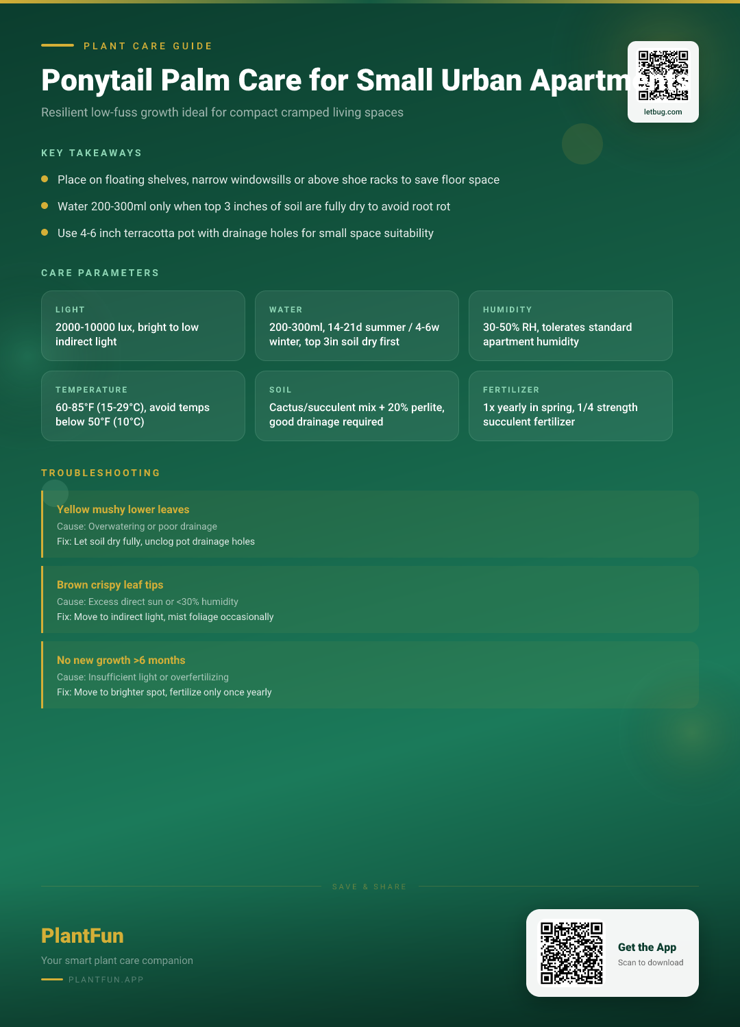 The Complete Ponytail Palm Care Guide for Small Urban Apartments: Resilient Growth Made Easy — Care Guide for indoor houseplants