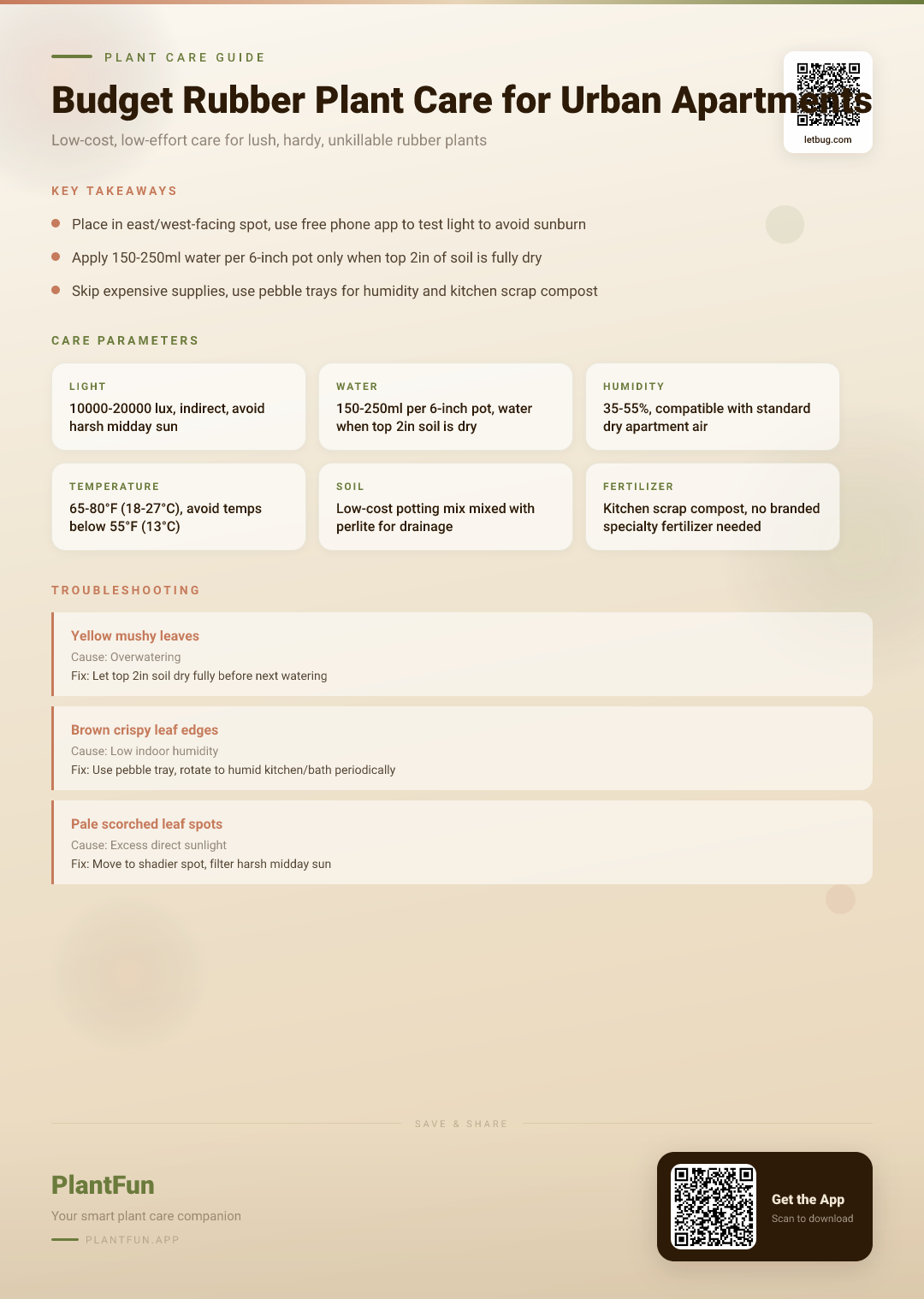 The Complete Rubber Plant Care Checklist for Resilient Budget-Friendly Growth in Typical Urban Apartments — Care Guide for indoor houseplants