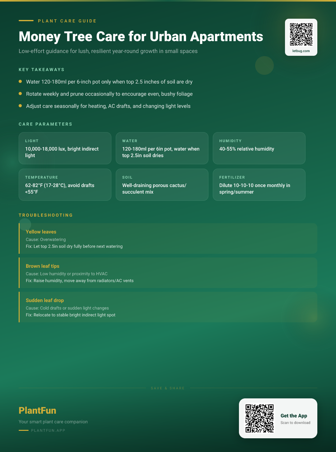 Money Tree in Typical Urban Apartments: The Only Care Checklist For Resilient Lush Growth — Care Guide for indoor houseplants