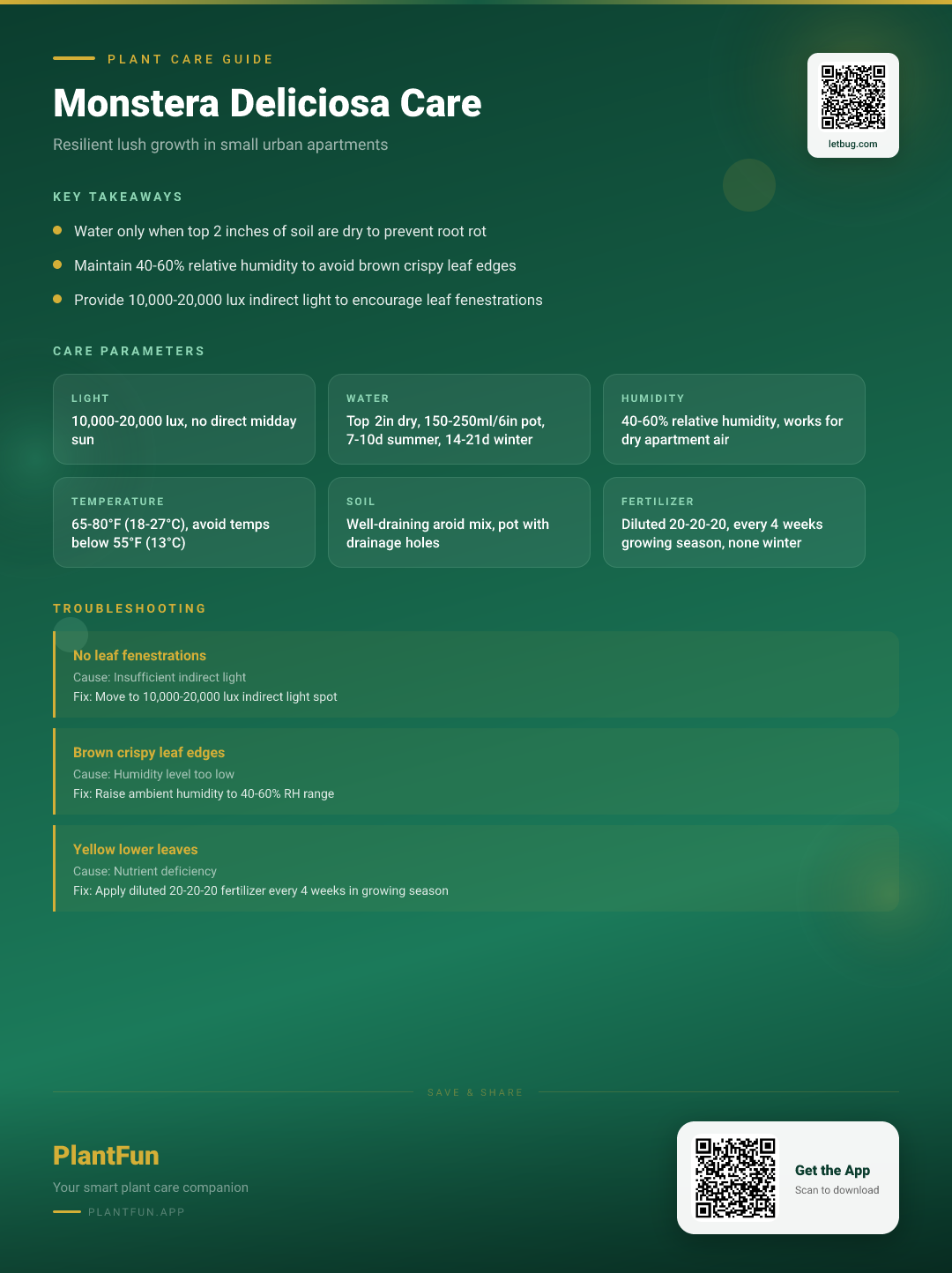 Monstera Deliciosa Care Checklist: Grow Lush Leaves in Typical Small Urban Apartments — Care Guide for indoor houseplants