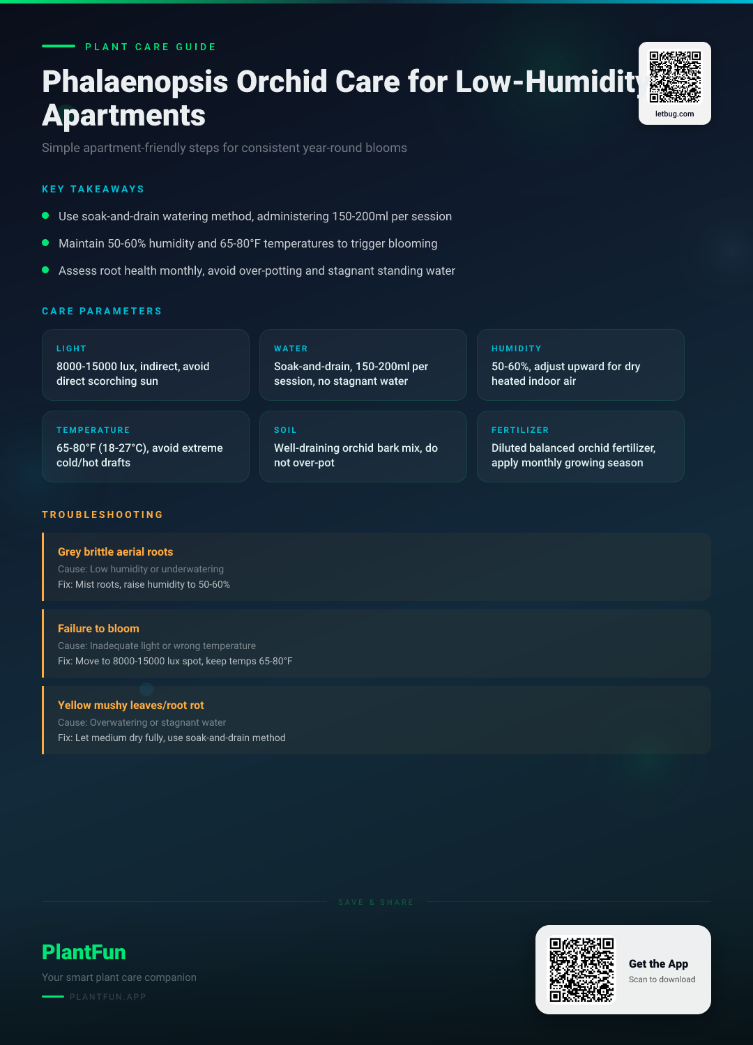 Phalaenopsis Orchid Care in Low-Humidity Apartments: A 5-Step Resilient Growth Guide — Care Guide for indoor houseplants