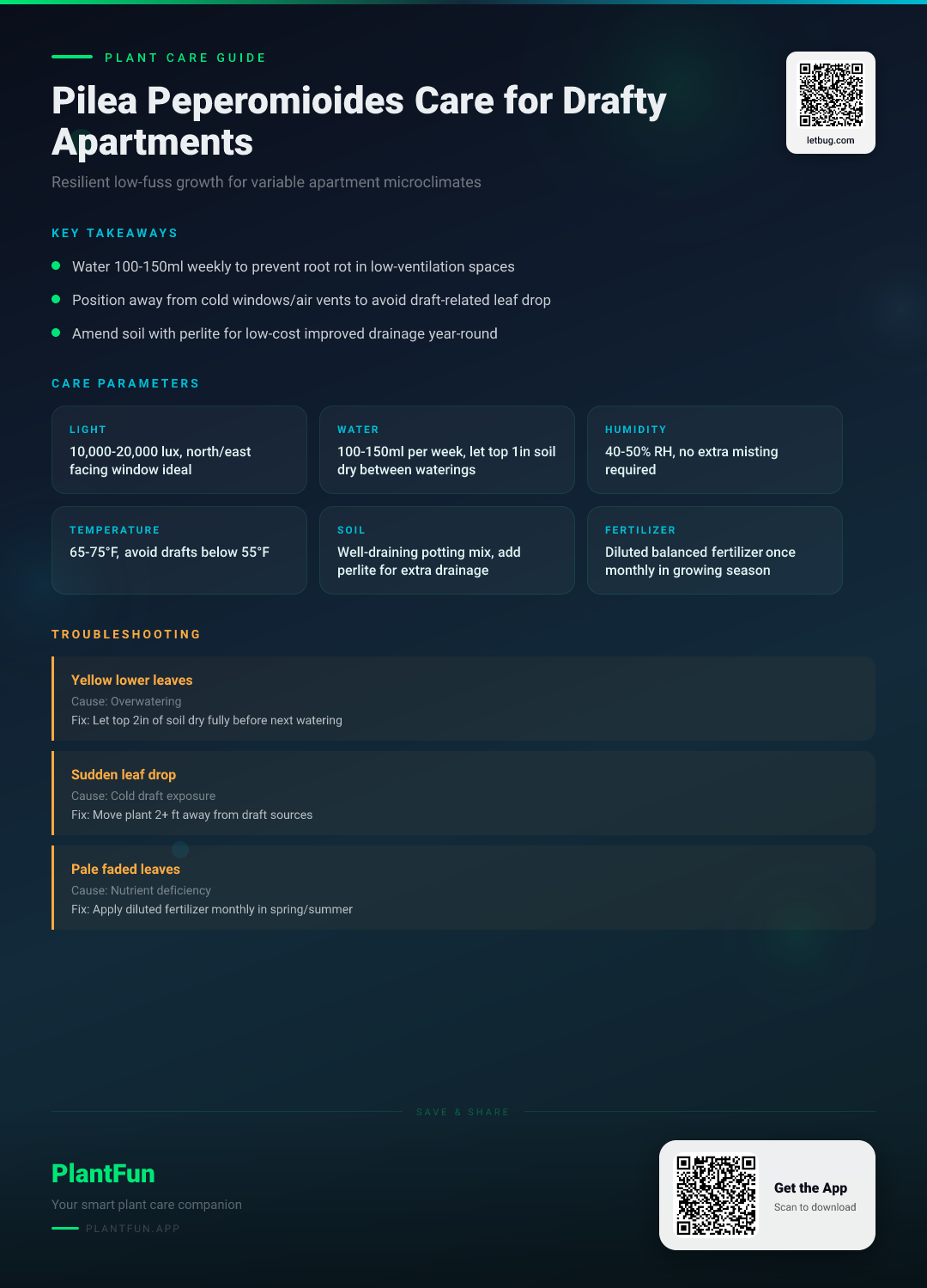 Pilea peperomioides in a Drafty Apartment: The Complete Resilient Growth Care Guide — Care Guide for indoor houseplants