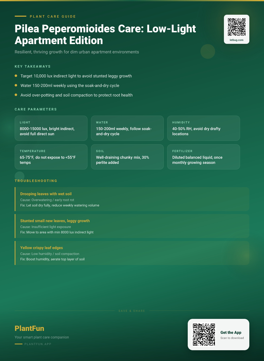 Pilea Peperomioides in Low-Light Apartments: The Complete Care Guide for Resilient Growth — Care Guide for indoor houseplants