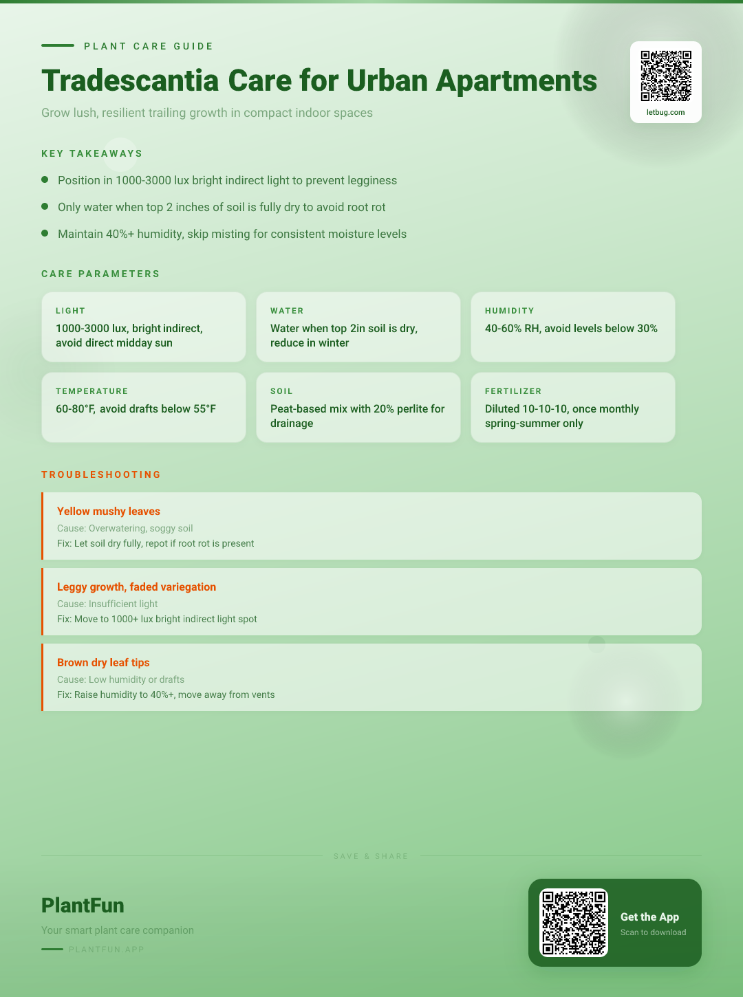 Tradescantia Care Checklist for Standard Urban Apartments: Grow Lush, Resilient Trailing Growth — Care Guide for indoor houseplants