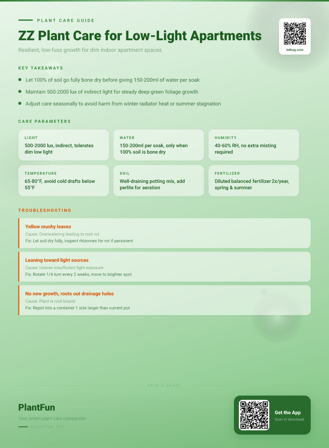 ZZ Plant in Low-Light Apartments: The Only Care Guide for Resilient, Sturdy Growth — Care Guide for indoor houseplants